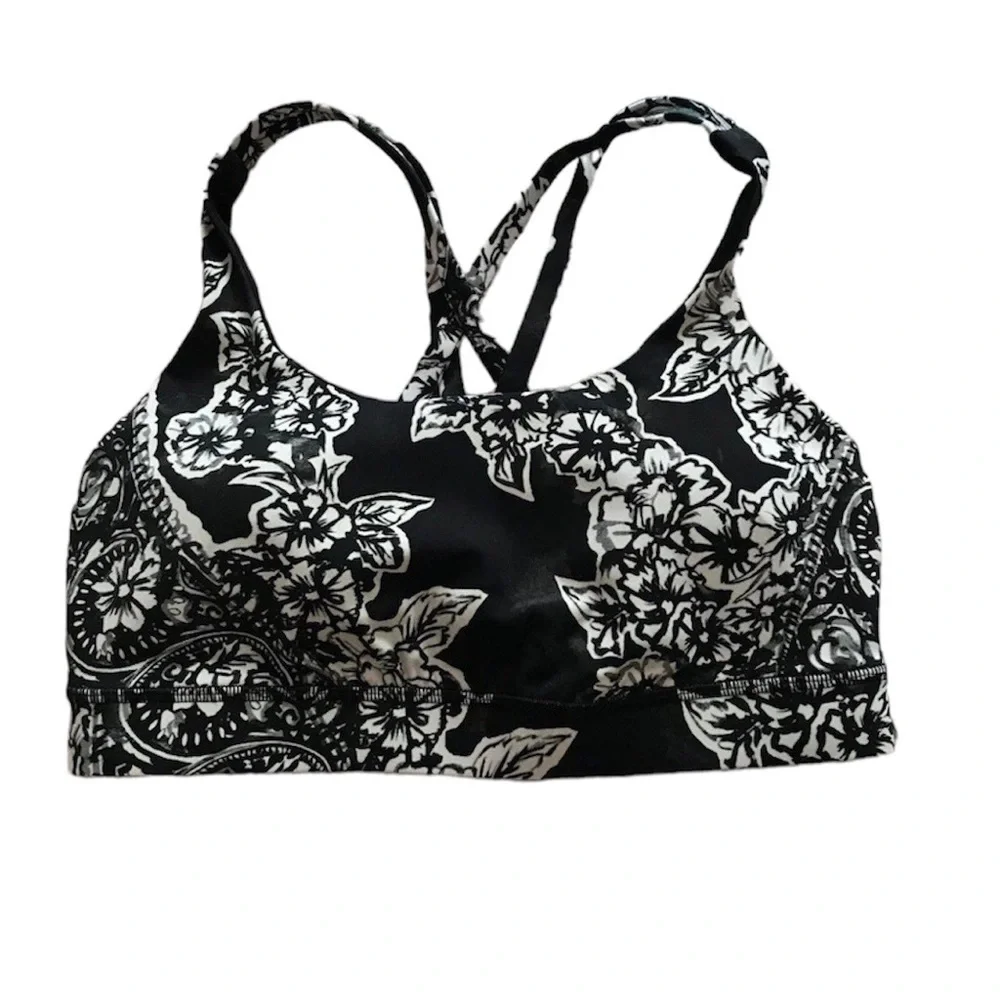 Lululemon Energy Bra in Painted Paisley size 6